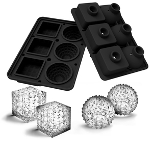 Moules à glaçons carrés 3D en silicone YDS pour whisky, fabricant de sphères de glace rondes, moule à glaçons sphériques en silicone réutilisable - Product Image 5