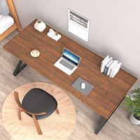 Bureau de bureau en bois massif personnalisable brun étude de travail bureau d'ordinateur industriel en bois naturel pour bureau à domicile salon chambre à coucher