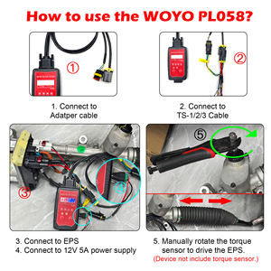 WOYO PL058 para <span class=keywords><strong>Tesla</strong></span> EPS <span class=keywords><strong>Tester</strong></span> Detector De Motor De Direcção Hidráulica em Banco Elétrica <span class=keywords><strong>Tester</strong></span> Direcção - Product Image 3