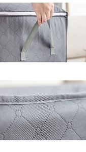 Hot Custom <b>Clothes</b> Quilt <b>Storage</b> Bag Non-woven <b>Clothes</b> Quilt Organizer Bag Large Capacity Moving Luggage Packing Bag with Zipper - Product Image 2