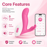 USB-Aufladbarer Medizinischer Silikon-Slip-Vibrator für Frauen Tragbar 10 Vibrationsmodi Fernbedienung Wasserdicht IPX6