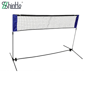 Ensemble de filet de <span class=keywords><strong>volley</strong></span>-ball d'extérieur Shinbo avec filet et <span class=keywords><strong>poteaux</strong></span> réglables et portables pour la cour, la plage, l'école, le club, les jeux - Product Image 6