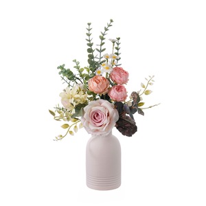 ช่อดอกกุหลาบประดิษฐ์ CallaFloral ทำจากผ้าพลาสติกถัก สำหรับตกแต่งบ้านและงานแต่งงาน รุ่น CF02054 - Product Image 5