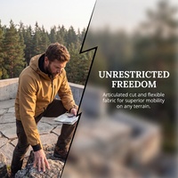 Veste softshell unisexe imperméable coupe-vent à capuche avec fermeture éclair longue, respirante et à séchage rapide pour la randonnée en extérieur