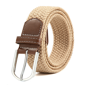 Cinturón de Lona Elástico para Hombre con Hebilla de Aleación, Novedoso, Casual, Sin Agujeros, Versátil, Juvenil, de Moda y Gran Venta - Product Image 1