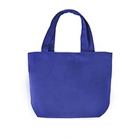 Mini sac fourre-tout en toile pour un usage quotidien sans effort écologique réutilisable personnalisable motif de lettre de logo de broderie pour le shopping