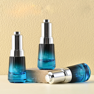 Cheap Personalized Colorful Glass Dropper Bottle Glass Bottle Spiral Mouth Pressed Dropper Bottle for Skincare Beauty Serum - Product Image 4