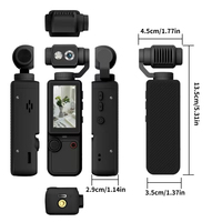 Cámara de Acción Q8 con Enfoque Automático, Grabadora de Video 4K Portátil con Memoria de 32 GB, 180° °   Cámara de acción giratoria para fotografía al aire libre