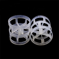 Jinfeng Weiß Direkt ab Werk 16mm-76mm Kunststoff Pall-Ring PP PVDF PTFE Turmfüllung Kostenlose Probe Hoher Durchfluss Geringer Druckabfall