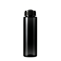 Bouteille diffuseur d'arômes noire transparente de 480 ml avec couvercle noir