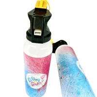 Canon à poudre colorée Holi de 100g/250g/300g pour révélation du sexe, spray de fumée coloré en amidon de maïs pour fête prénatale