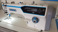 Machine à coudre plate industrielle à aiguille simple Jack A6F-E avec alimentation par aiguille anti-désalignement