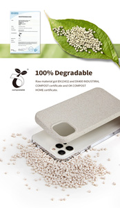 <span class=keywords><strong>Coque</strong></span> de <span class=keywords><strong>téléphone</strong></span> biodégradable durable compostable <span class=keywords><strong>écologique</strong></span> en paille de blé pour iPhone 14 Pro Max - Product Image 2