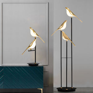 Lampe de table LED PM en acrylique, design nordique en forme de pie, pour lecture, bureau, chevet, hôtel, lampe de sol créative - Product Image 3
