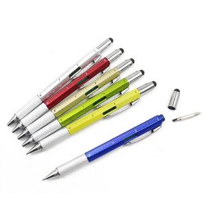 Bolígrafo Multifunción Promocional 5 en 1 con Punta Táctil, Bolígrafos Metálicos con Destornillador, Graduador y Regla - Product Image 4