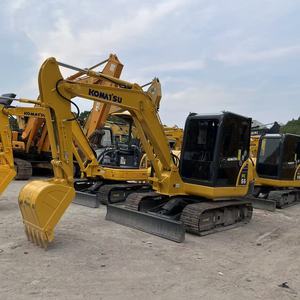 Mini-excavatrice sur chenilles Komatsu PC56-7 d'occasion, 5,6 tonnes, hydraulique, prête à être expédiée - Product Image 5