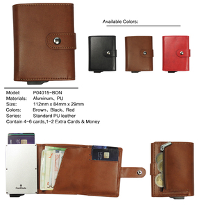 Porte-cartes RFID en nylon avec fermeture ouverte CardHoda, portefeuille court en PU unisexe, minimaliste, antivol, grande capacité de 6 pouces - Product Image 4