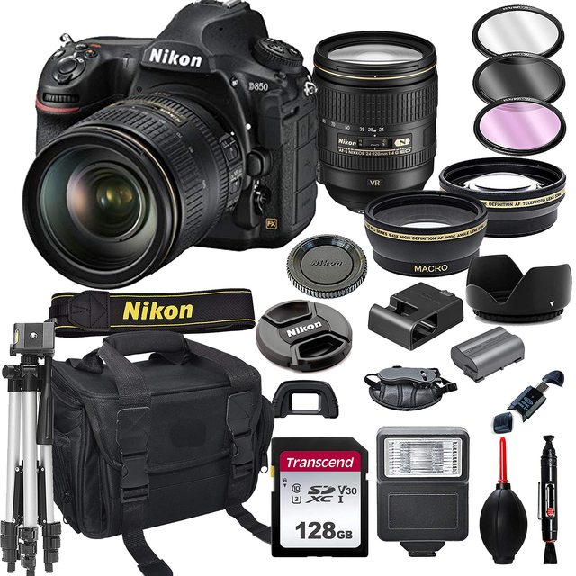 D850 FX D7500 DSLR Camera with 24-120mm F/4G AF-S ED VR Lens+ 64GB Pro With Extra Accessories New available for sale