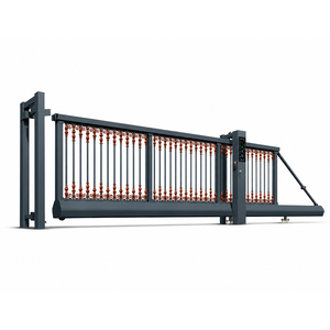 Nouveau produit : Portails coulissants motorisés en aluminium et bronze, avec photocellule de sécurité, pour allées, et portails coulissants cantilever électriques - Product Image 1