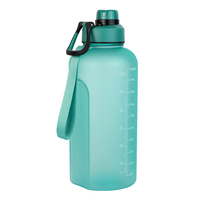 Bouteille d'eau sans BPA personnalisée, Carafe en plastique imprimée pour le bureau, Grande carafe pour adultes avec paille et poignée