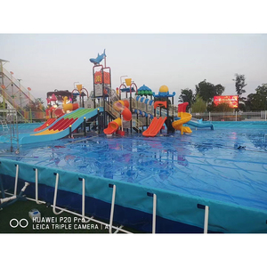 Chuyên sản xuất ngoài trời Tùy Chỉnh sợi thủy tinh trượt nước hồ bơi sợi thủy tinh trượt thiết bị giải trí ngoài trời lớn - Product Image 5