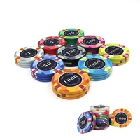 Conception et Échantillon Gratuits, Jetons de Poker en Céramique 10g pour Tournoi, 39mm, Logo Personnalisé, Fabricants Chinois de Jetons de Casino pour Jeu de Poker