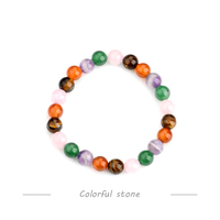 Bracelet en pierres précieuses naturelles pour femmes, 8mm, 1 pièce, en cristal extensible, pour la guérison, vente en gros