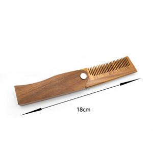 High Quality Green Sandalwood Folding Comb for <b>Creative</b> <b>Gift</b> - Product Image 2