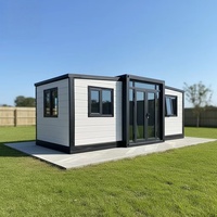 Casa Contenedor Modular Prefabricada de Diseño Moderno, Expandible, Plegable y Móvil, para Uso como Vivienda Pequeña, Escuela o Villa, con Panel Sándwich y Colores Personalizados
