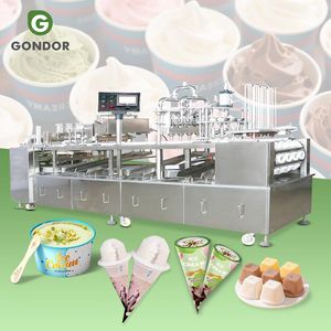 Machine semi-automatique de remplissage et de scellage pour yaourt, pudding et gelée en gobelets rotatifs - Product Image 1