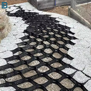 HDPE Honeycomb Geo gitter Stützmauer im Freien Perforierte Textur Geocell Verstärkung Kunststoff Geo gitter für Auffahrt Kies PP - Product Image 3