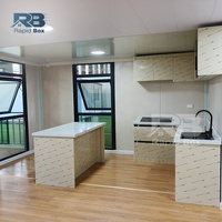 Boîte rapide 20 pieds 30 pieds 40 pieds cabine modulaire Portable pliable Portable luxe préfabriqué extensible conteneur maison Villa