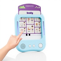 Tablette d'apprentissage interactive pour enfants, jouet éducatif parlant, machine de lecture, 30 cartes flash, alphabet, phonétique, mots, musique, quiz, pour tous les âges