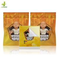 Petite pochette en mylar en feuille d'aluminium thermoscellée de 15ml personnalisée Sachet d'emballage liquide de gel d'énergie pour hommes Pack de miel avec bec verseur