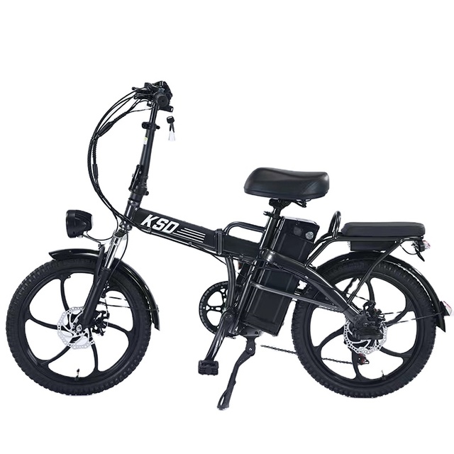 High Quality 7 Speed 48v 500w Foldable Electric Bicycle 20 Inch Fat Tire E-Bike Small Electric Mountain Bike Fatbike for Adults