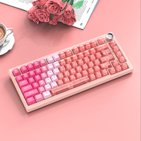 Clavier mécanique personnalisé K81 tri-mode, touches imprimées latéralement, sans fil et filaire, idéal pour le travail de bureau et les jeux e-sport