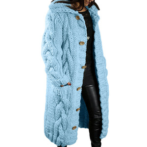 Manteau pull chaud en tricot ample pour <span class=keywords><strong>femme</strong></span>, <span class=keywords><strong>veste</strong></span> longue avec poche vent, grande taille 5XL, nouvelle collection <span class=keywords><strong>hiver</strong></span> Offre Spéciale - Product Image 6