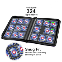 Classeur multi-poches en PU avec fermeture éclair robuste, pour cartes 3x4, idéal pour objets de collection sportifs et cartes de jeux TCG