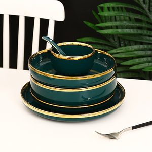 Chất Lượng Cao Ánh Sáng Sang Trọng Bắc Âu Bộ Đồ Ăn Gốm Set-An Toàn Đám Cưới Máy Rửa Chén Bao Gồm Gạo Mì Trái Cây Salad Ramen Bát - Product Image 3