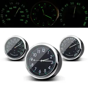 Yolu Auto Uhr Leuchtende Mini Autos Digitale Uhr Quarz Uhren Stick-auf Auto Ornament Auto Zubehör für Autos SUV MPV