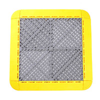 Dalles de sol en PP à emboîtement faciles à poser, modernes, antidérapantes, imperméables, pour garage, lavage de voitures, atelier et zones de piscine