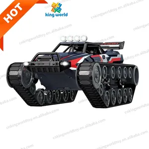 High Quality 1/12 High Speed Off-road Alloy Car RC Drift Spray RC Transmitter Tank Car Toys With Lights Remote Control RC Tank