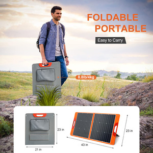 Panel Solar Plegable de 100W y 2 Pliegues |   Cargador de Camping Ligero y Eficiente - Product Image 4
