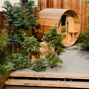 Sauna <span class=keywords><strong>Spa</strong></span> Extérieur Traditionnel en Bois Massif Écologique à Infrarouge Lointain pour 2 à 6 Personnes, Vente en Gros Personnalisée, Salle de Bain à Vapeur - Product Image 5