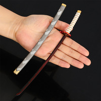 Réplique de katana d'anime, modèle en métal de 25 cm pour collection, exposition ou décoration de bureau, cadeau pour les amateurs de mangas et les fans