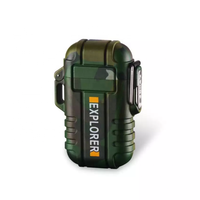 Nouvelle arrivée Promotion haut de gamme imperméable coupe-vent Double Arc briquet sans flamme Rechargeable Arc allumeur en plein air Camping