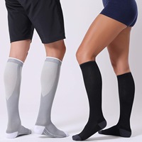 Chaussettes de compression de course à pied personnalisées, hauteur genou, 15-20 mmHg, chaussettes de sport de compression pour hommes et femmes