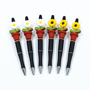 Nuevos Productos, Regalos de Boda y Cumpleaños, Bolígrafo con Cuentas Personalizado con Logotipo, Bolígrafo con Cuentas de Girasol Colorido - Product Image 1
