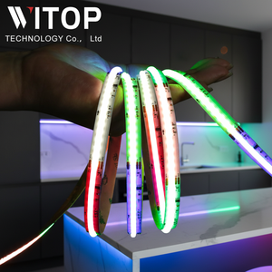 Bande <span class=keywords><strong>LED</strong></span> <span class=keywords><strong>COB</strong></span> <span class=keywords><strong>RGBW</strong></span> 24V 784 <span class=keywords><strong>LED</strong></span>/m sur PCB 12mm - <span class=keywords><strong>Ruban</strong></span> Flexible Ultra Haute Densité à Changement de Couleur, Découpable pour Usage Domestique et Fêtes - Product Image 1