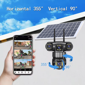 Sunisee mới ngoài trời ba ống kính 4G năng lượng mặt trời Máy ảnh không dây năng lượng mặt trời <span class=keywords><strong>cctv</strong></span> Wifi Mạng <span class=keywords><strong>Home</strong></span> an ninh Hệ thống giám sát P2P <span class=keywords><strong>IP</strong></span> <span class=keywords><strong>Camera</strong></span> - Product Image 2